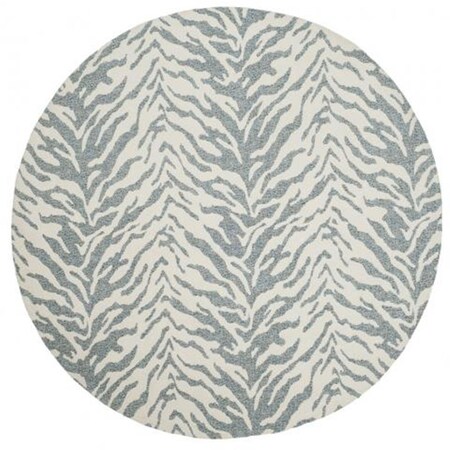 Safavieh 6 x 6 ft. Marbella Handwoven Round Area Rug, Blue and Ivory MRB632C-6R